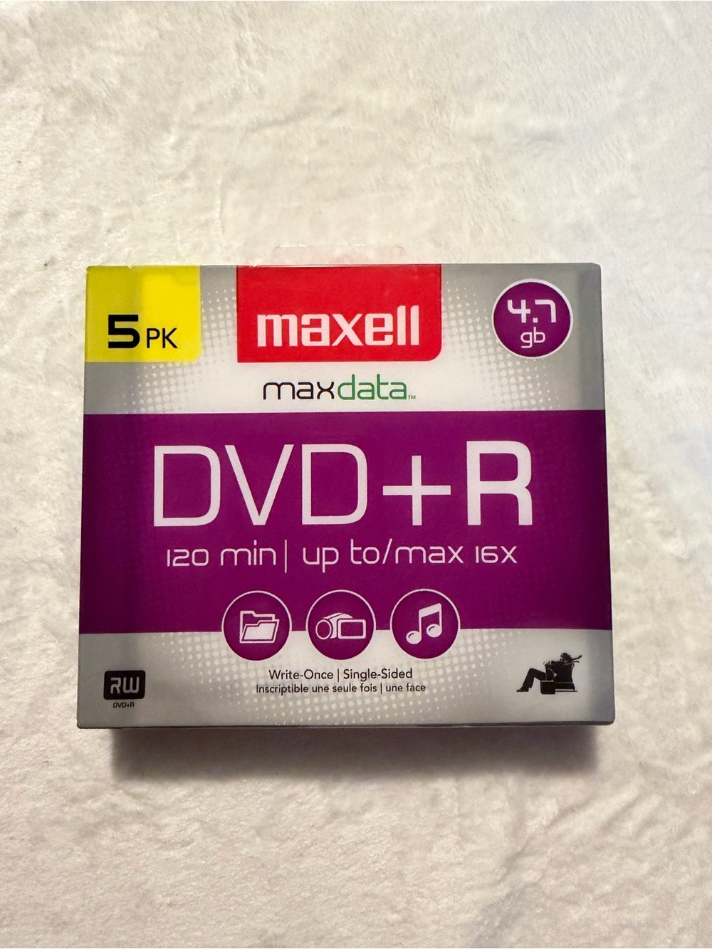 Maxell DVD+R 4.7GB 5-Pack